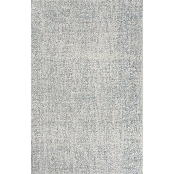 Jaipur Rugs Solid Solid Pattern - Wool Area Rug - Ivory and Blue RUG109253